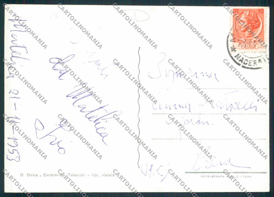 Macerata Matelica Foto FG cartolina MV7893 – retro