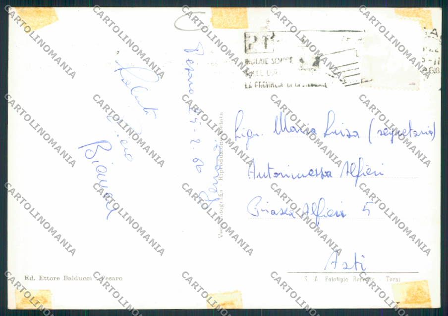 Pesaro Città COLLA Foto FG cartolina MV7968 – retro