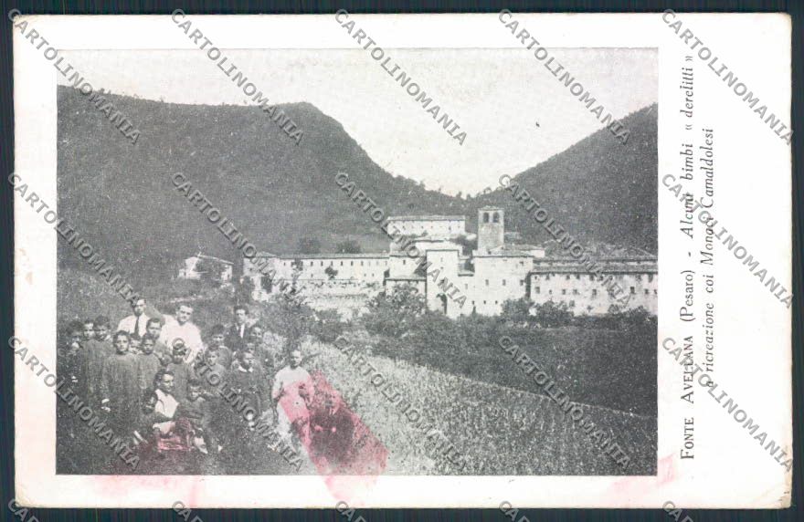 Pesaro Fonte Avellana MACCHIA cartolina MV7991 – fronte