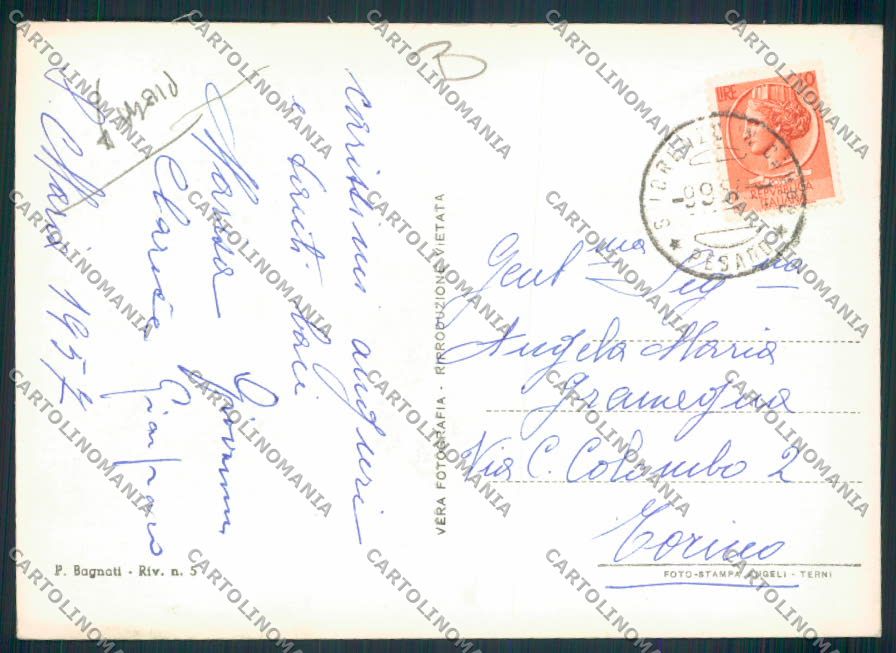 Pesaro San Lorenzo PIEGA Foto FG cartolina MV7998 – retro
