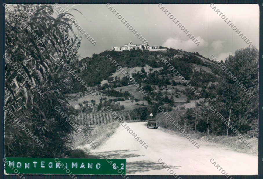 Pesaro Montegrimano ADESIVO Foto FG cartolina MV8013 – fronte