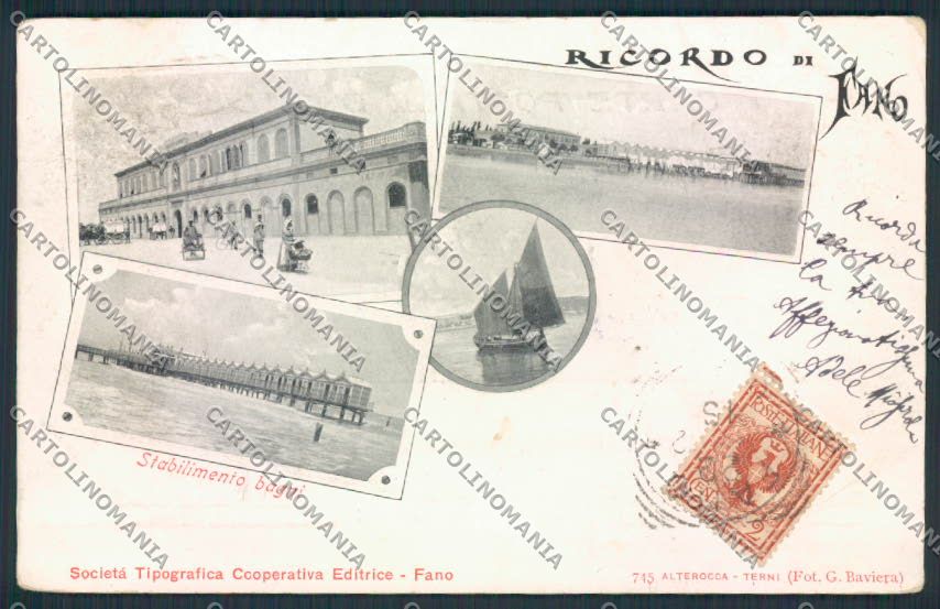 Pesaro Fano cartolina MV8064 – fronte