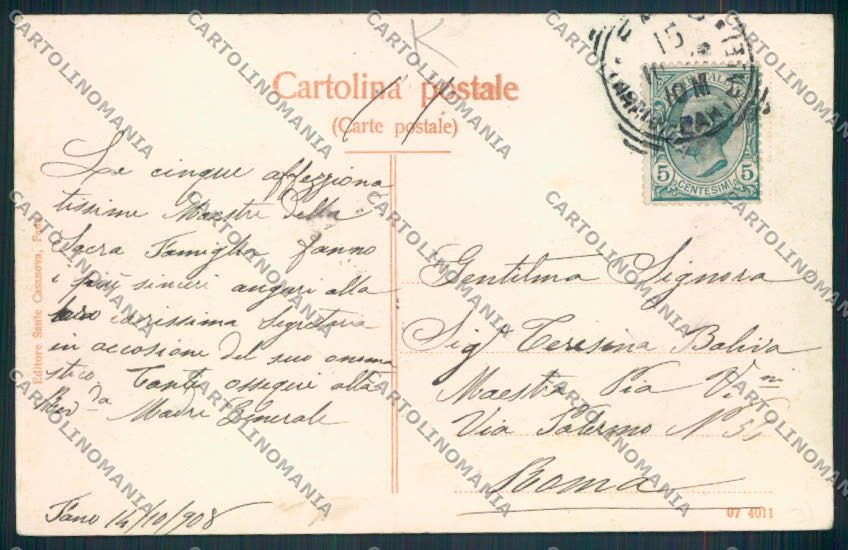 Pesaro Fano SCOLLATA cartolina MV8083 – retro