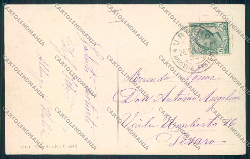 Pesaro Urbino cartolina MV8134 – retro