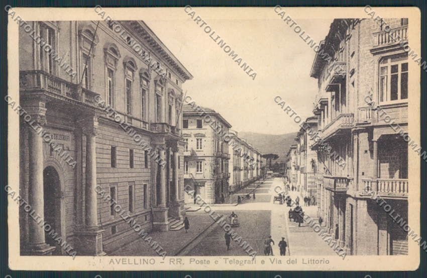 Avellino città PIEGHINA cartolina MV8159 – fronte