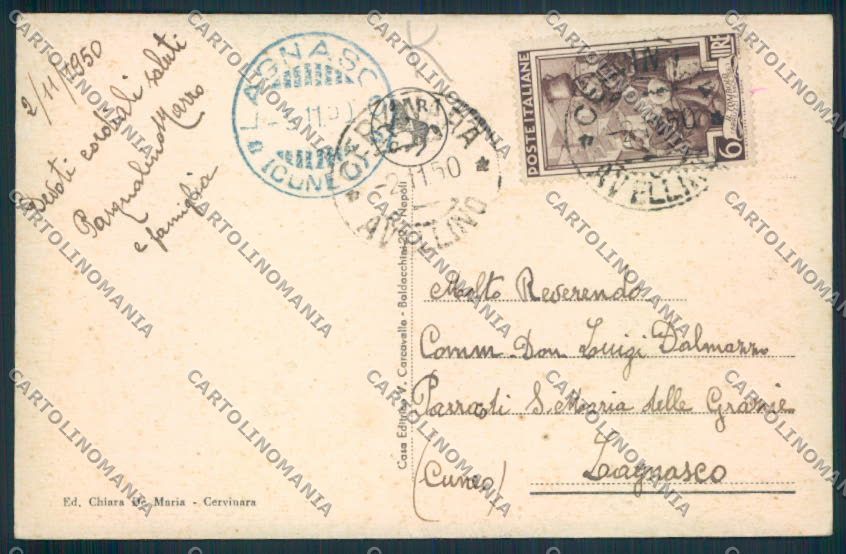 Avellino Cervinara cartolina MV8196 – retro