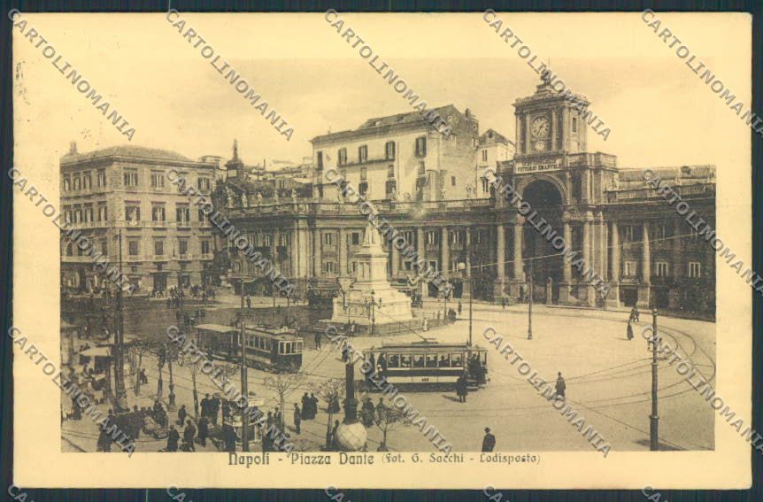 Napoli città tram cartolina MV8294 – fronte