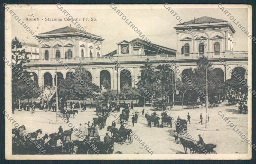 Napoli città Stazione cartolina MV8313 – fronte