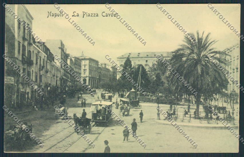 Napoli città tram cartolina MV8316 – fronte