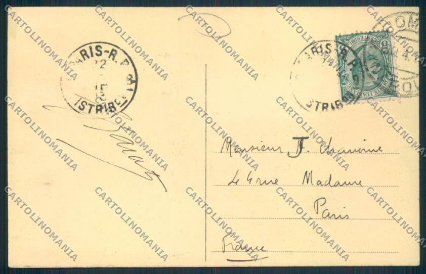 Napoli città Mergellina cartolina MV8317 – retro