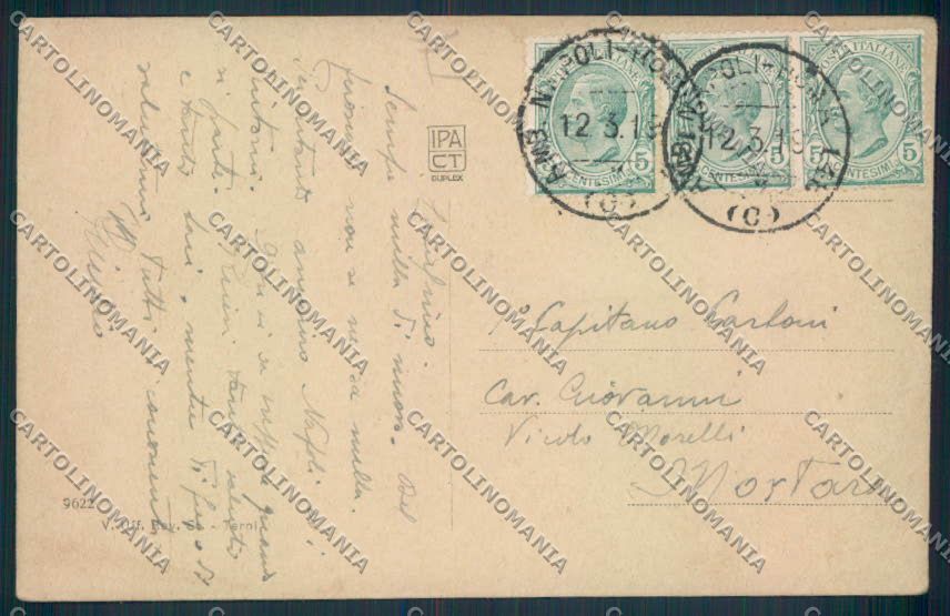 Napoli città cartolina MV8339 – retro