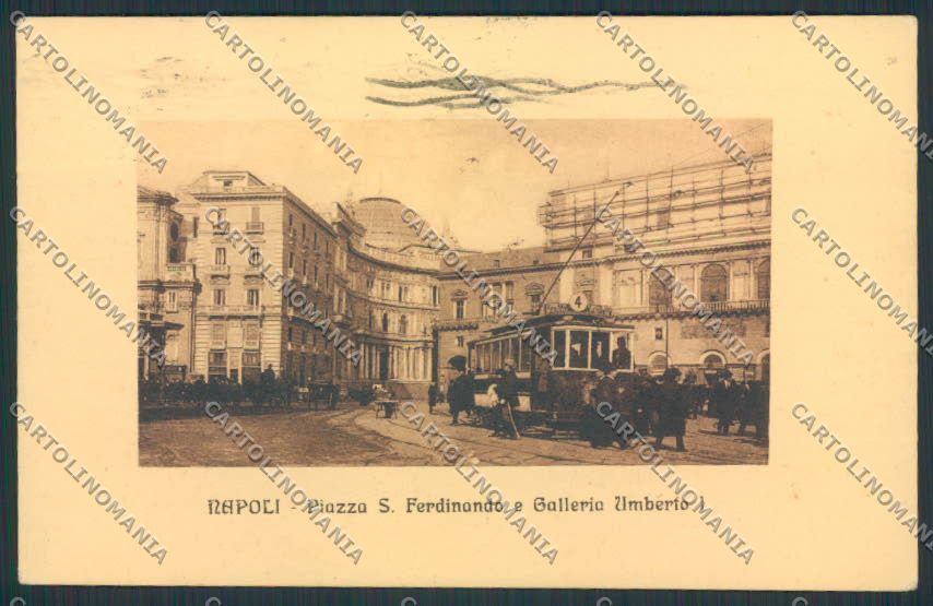 Napoli città tram cartolina MV8355 – fronte