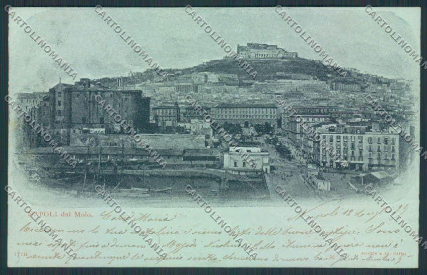 Napoli città PIEGA cartolina MV8357 – fronte