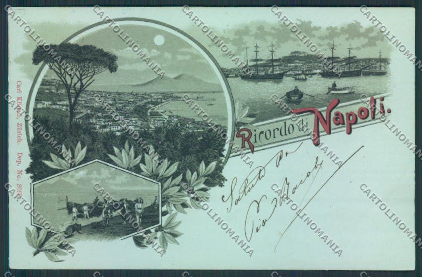 Napoli città Gruss cartolina MV8386 – fronte