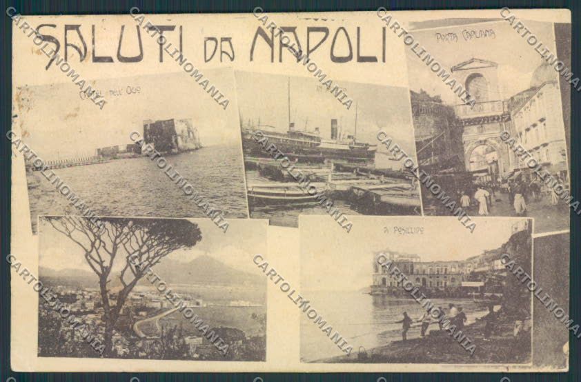 Napoli città Saluti da cartolina MV8388 – fronte