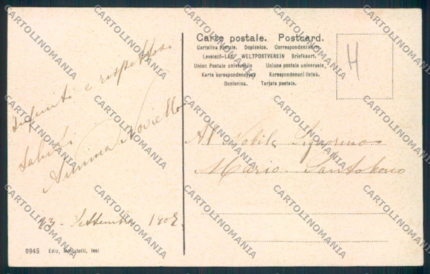 Napoli città cartolina MV8391 – retro