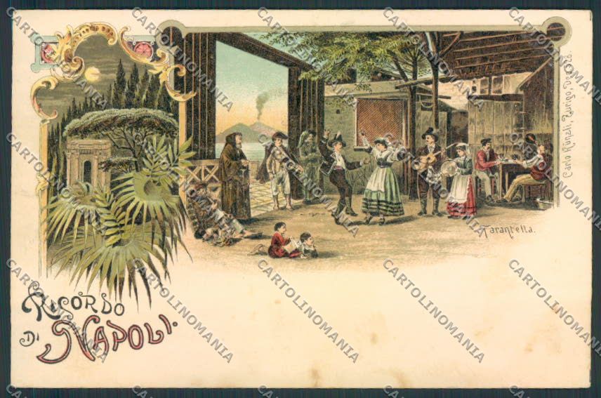 Napoli città Gruss cartolina MV8401 – fronte