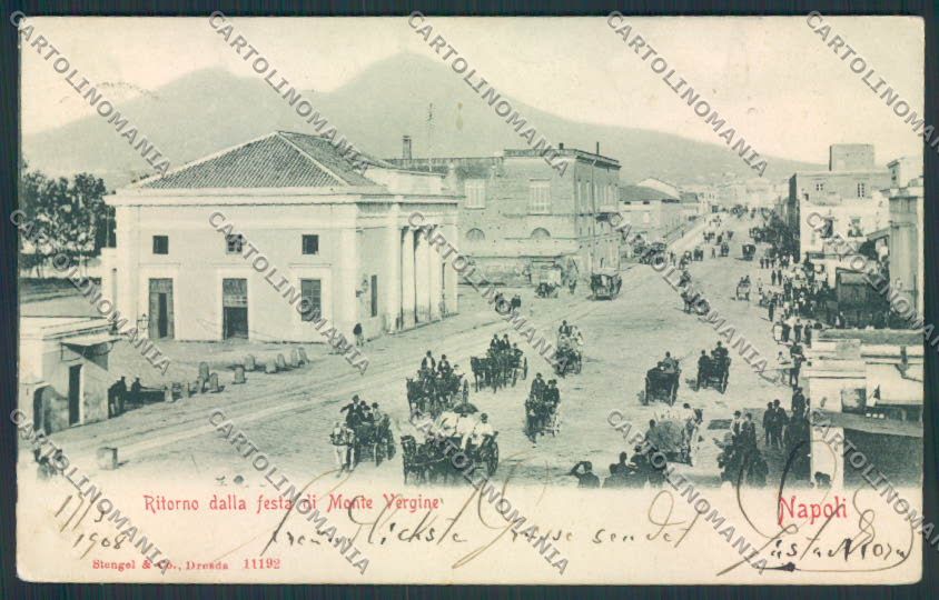 Napoli città PIEGHINA cartolina MV8407 – fronte