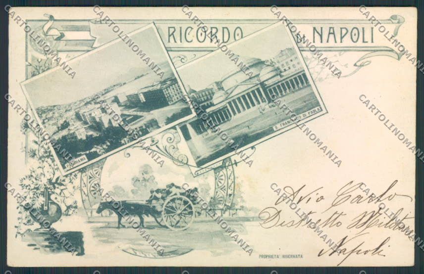 Napoli città cartolina MV8412 – fronte