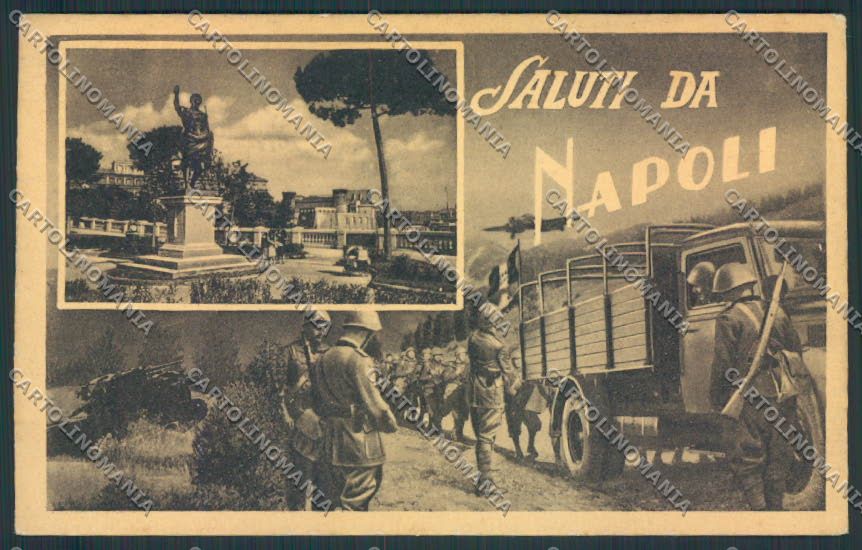 Napoli città Saluti da cartolina MV8413 – fronte