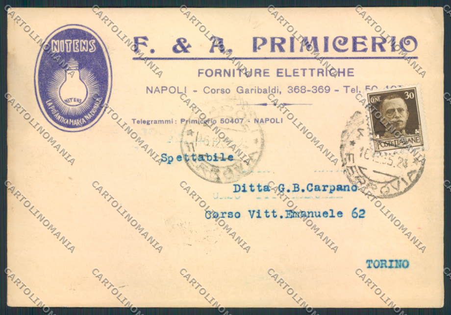 Napoli città Commerciale FG cartolina MV8430 – fronte