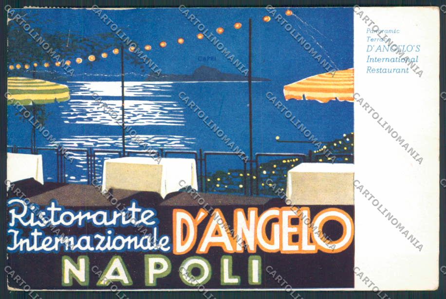 Napoli città Pubblicitaria PIEGHINE FG cartolina MV8433 – fronte