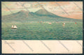 Napoli città Illustrata PIEGHINE cartolina MV8452 – fronte
