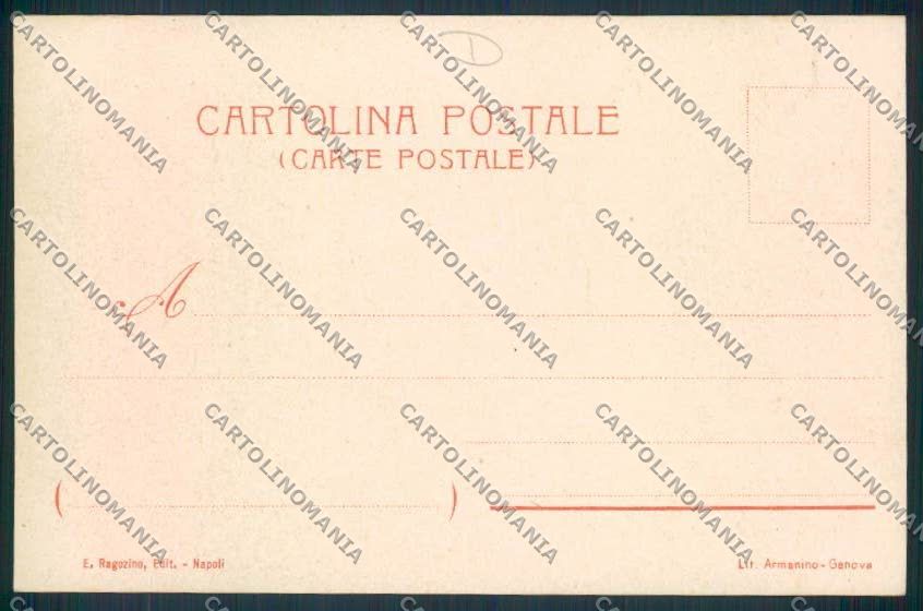 Napoli città Illustrata cartolina MV8454 – retro
