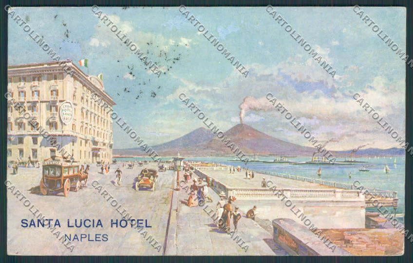 Napoli città Illustrata cartolina MV8455 – fronte