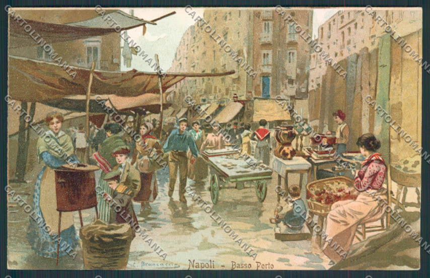 Napoli città Illustrata cartolina MV8456 – fronte