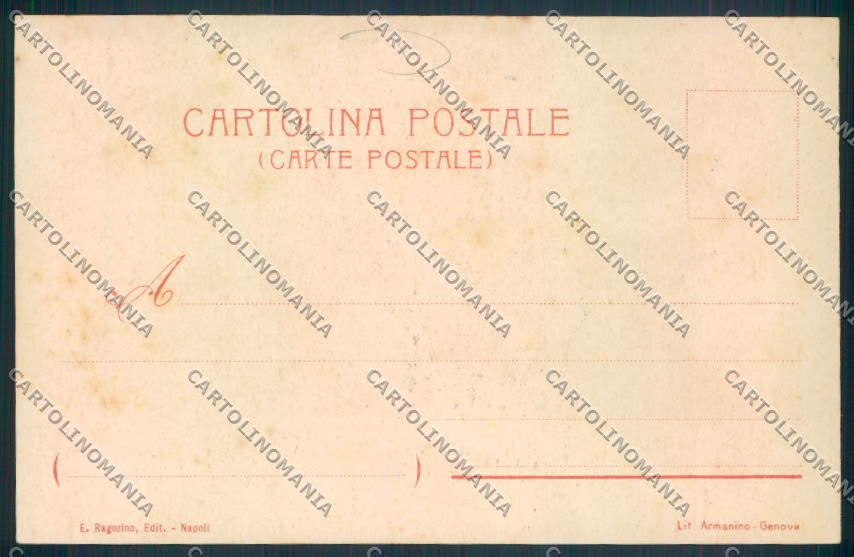 Napoli città Illustrata cartolina MV8456 – retro