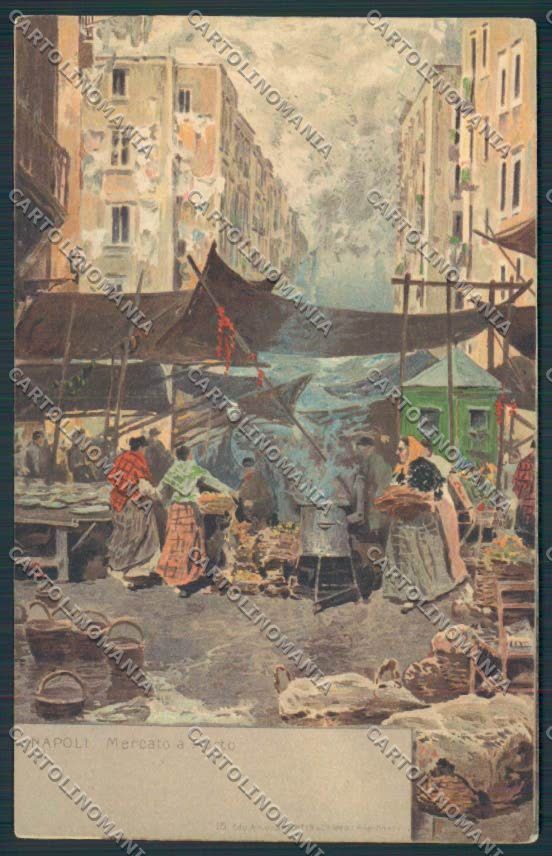 Napoli città Illustrata cartolina MV8457 – fronte