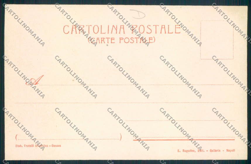 Napoli città Illustrata cartolina MV8459 – retro
