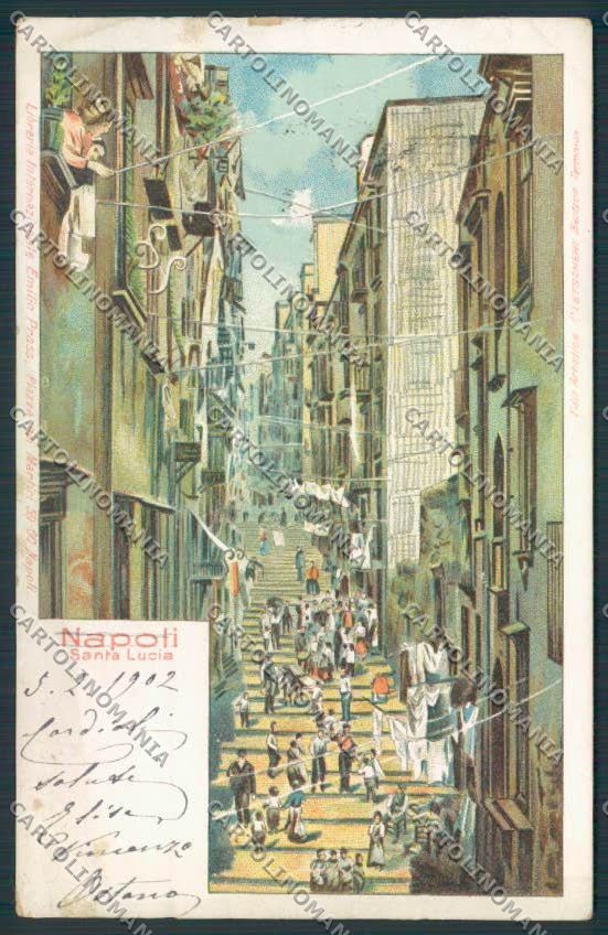 Napoli città Illustrata cartolina MV8468 – fronte
