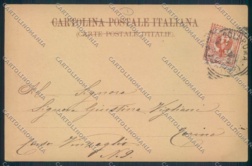 Napoli città Illustrata cartolina MV8468 – retro