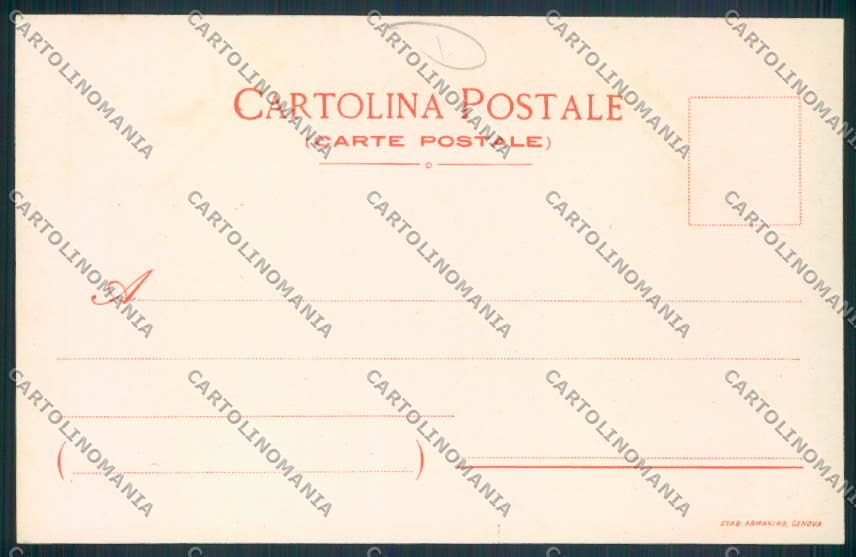 Napoli città Illustrata ABRASA cartolina MV8469 – retro