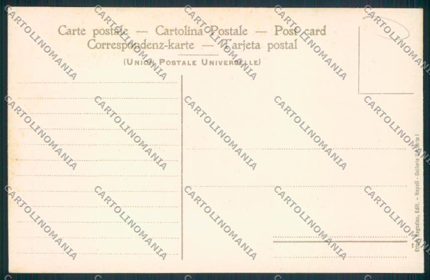 Napoli città Illustrata cartolina MV8474 – retro