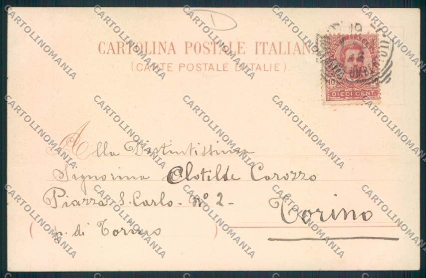 Napoli città Illustrata cartolina MV8475 – retro