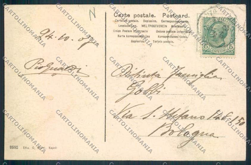 Napoli città Saluti Grande Velocità cartolina MV8485 – retro