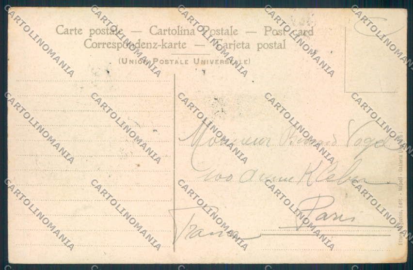 Napoli Vesuvio Vulcan cartolina MV8487 – retro