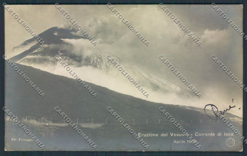 Napoli Vesuvio Vulcan foto cartolina MV8488 – fronte