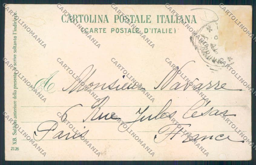 Napoli Vesuvio Vulcan cartolina MV8489 – retro