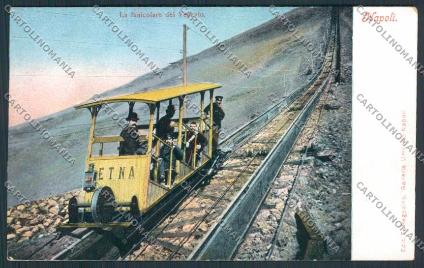 Napoli Vesuvio Vulcan Funicolare cartolina MV8493 – fronte