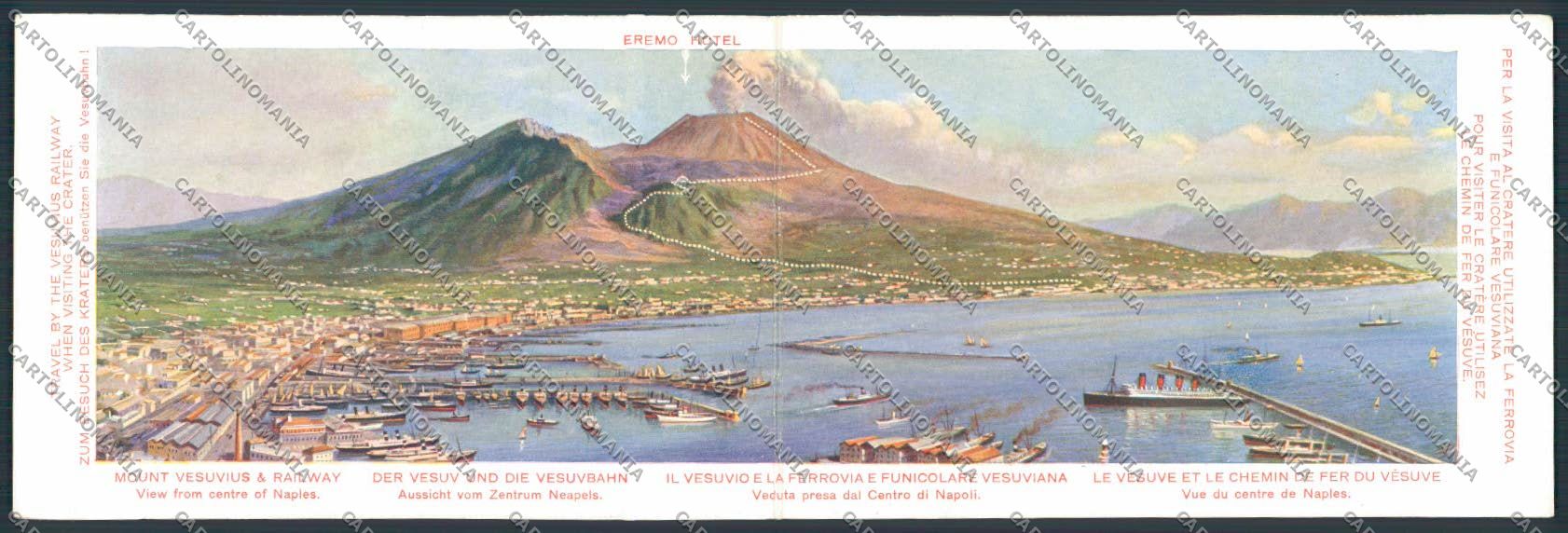 Napoli Vesuvio Vulcan doppia cartolina MV8495 – fronte