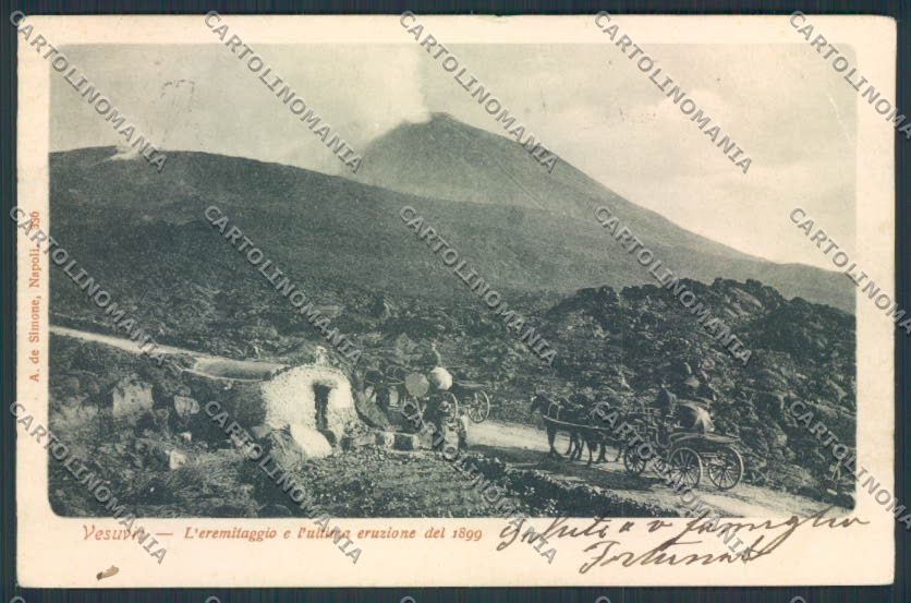 Napoli Vesuvio Vulcan cartolina MV8500 – fronte