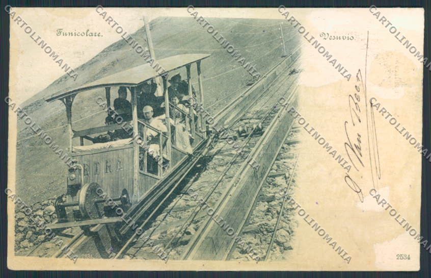 Napoli Vesuvio Vulcan ABRASA MACCHIA cartolina MV8502 – fronte