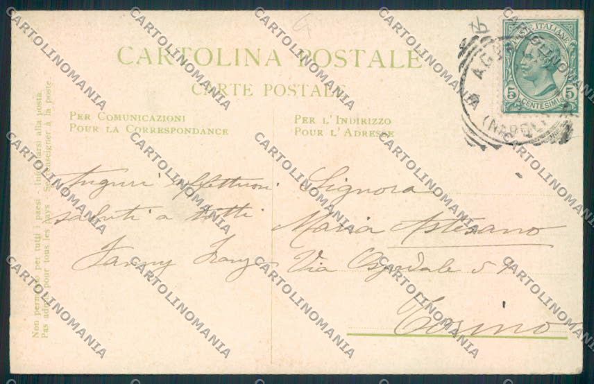 Napoli Agerola cartolina MV8521 – retro