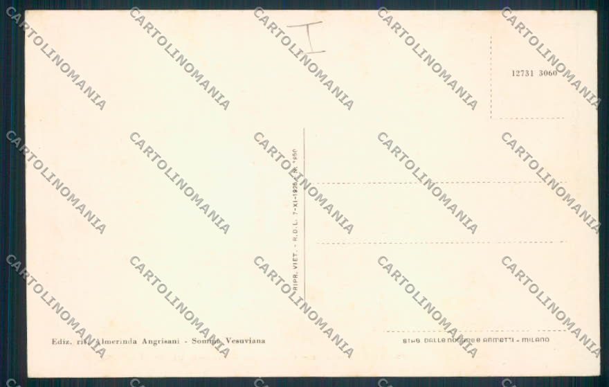 Napoli Somma Vesuviana cartolina MV8534 – retro