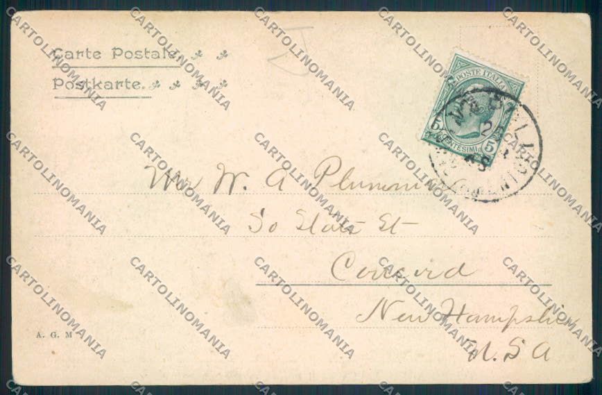 Napoli Torre Annunziata PIEGHINA cartolina MV8536 – retro