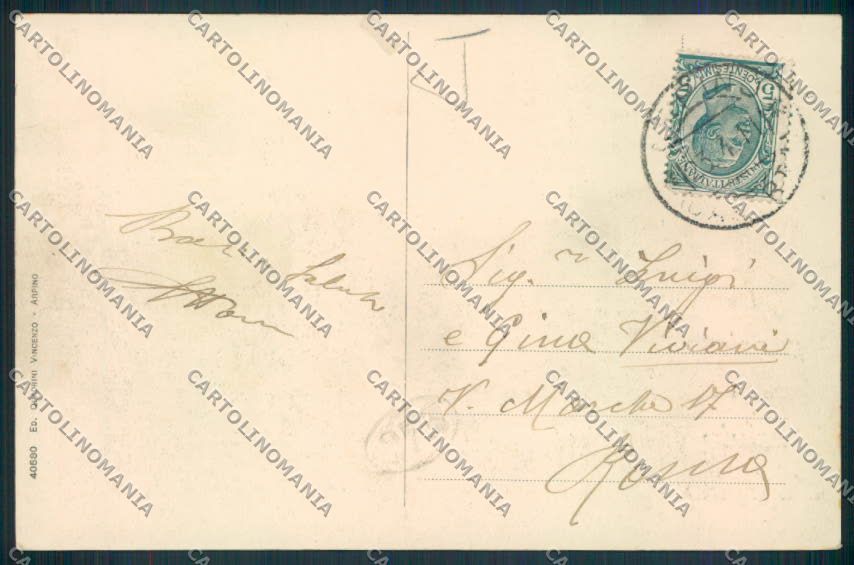 Frosinone Arpino Saluti da cartolina MV8542 – retro